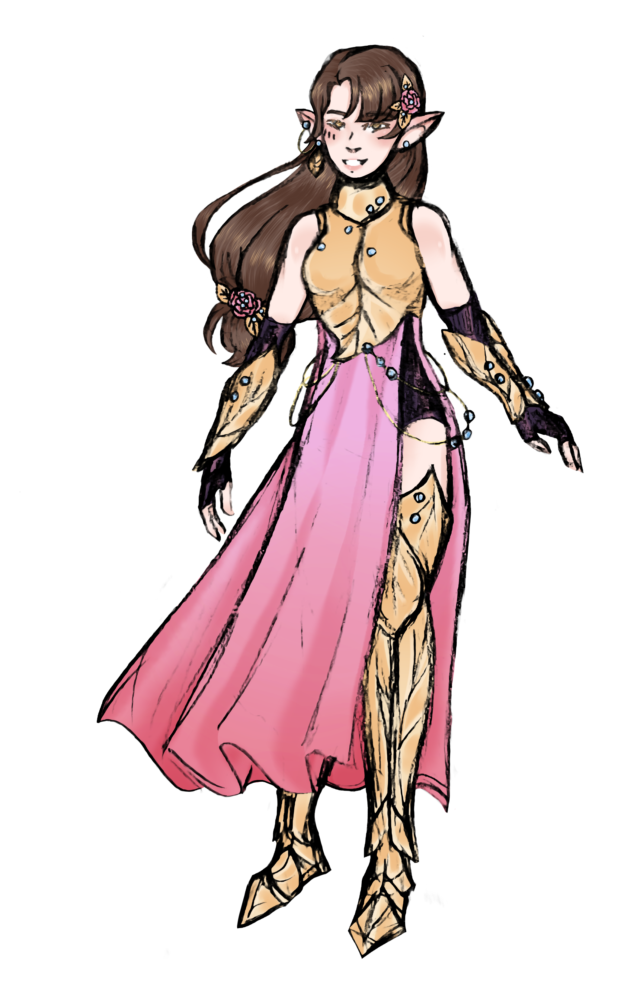 Drawing of Kateryna the Bard