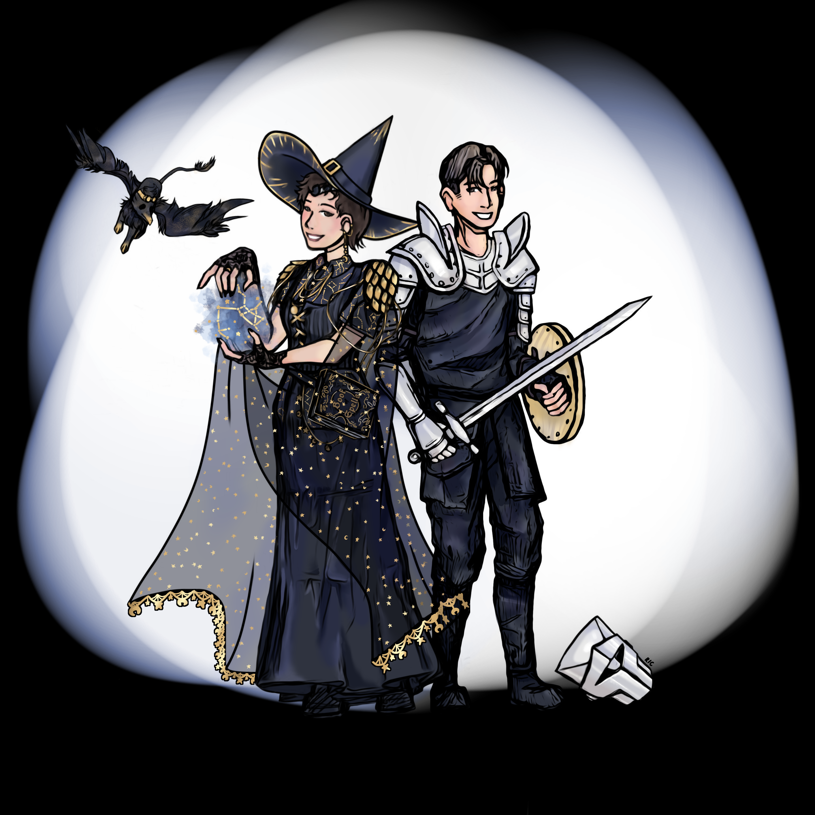 Drawing of Mari & Kayden