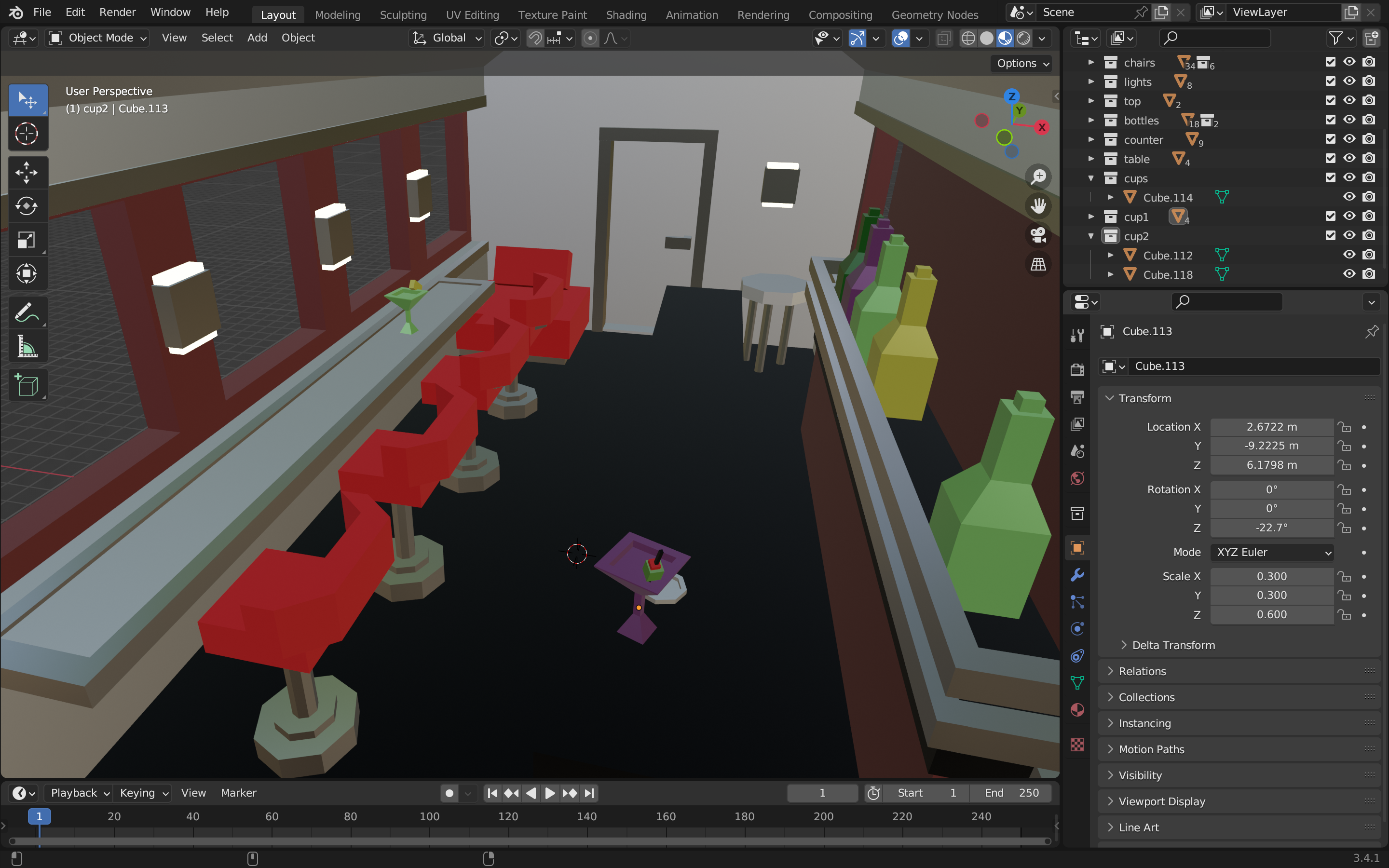 Bullet Train Model in Blender