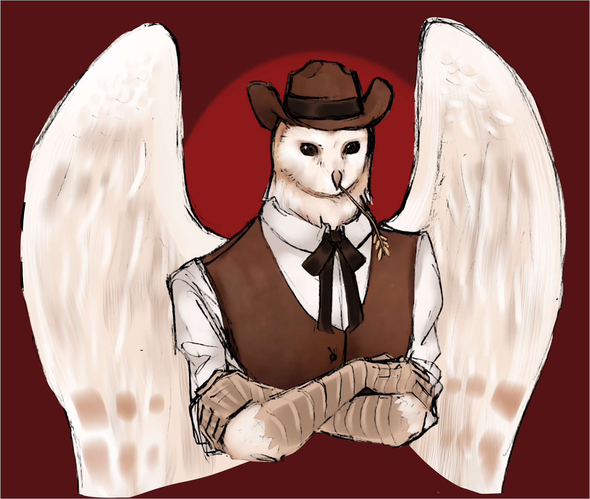 Drawing of Aaron Barnes