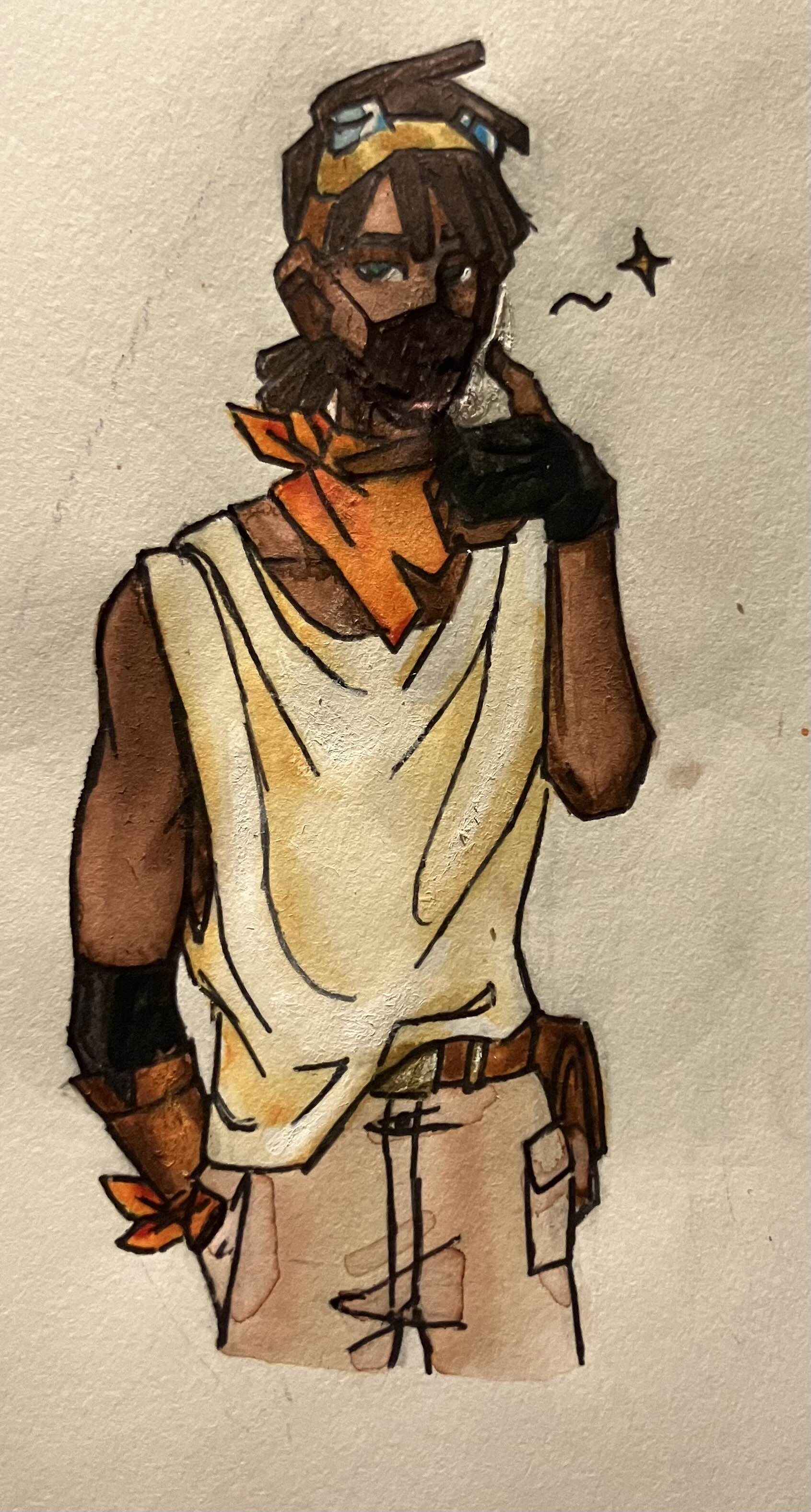 Water Color of Benjamin Wright