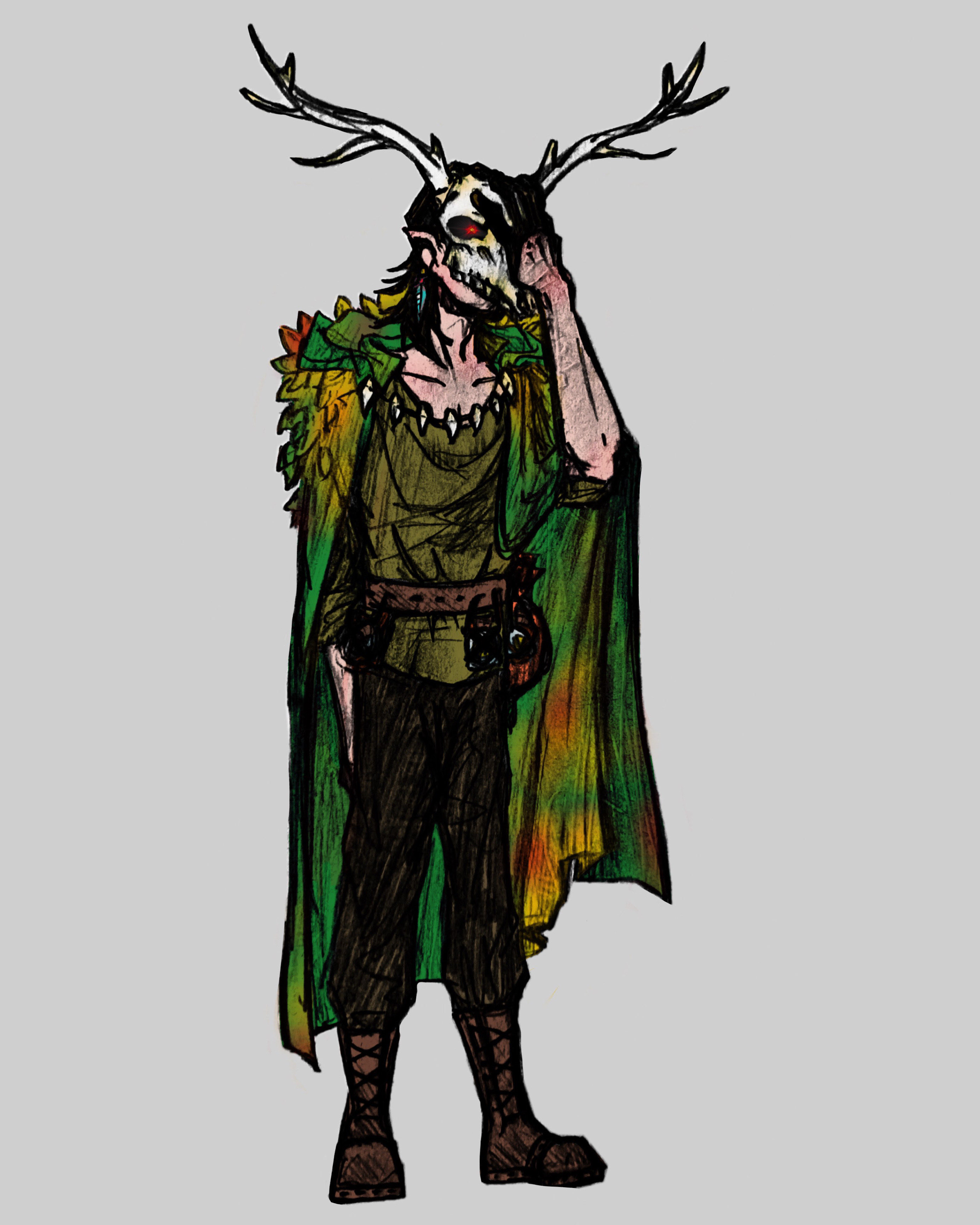 Drawing of Bliant Silphid the Monk of Mercy