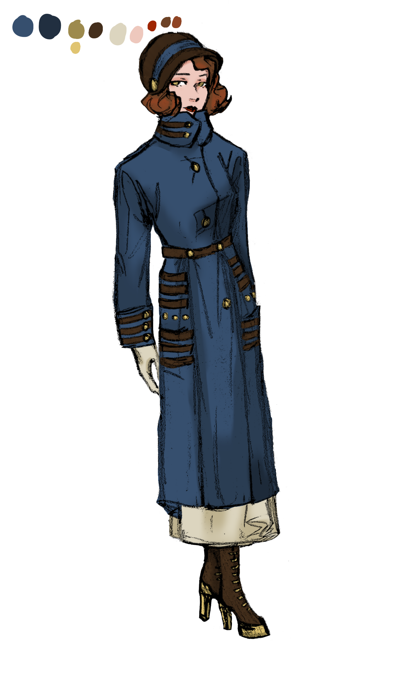 Drawing of Claudia Crabtree