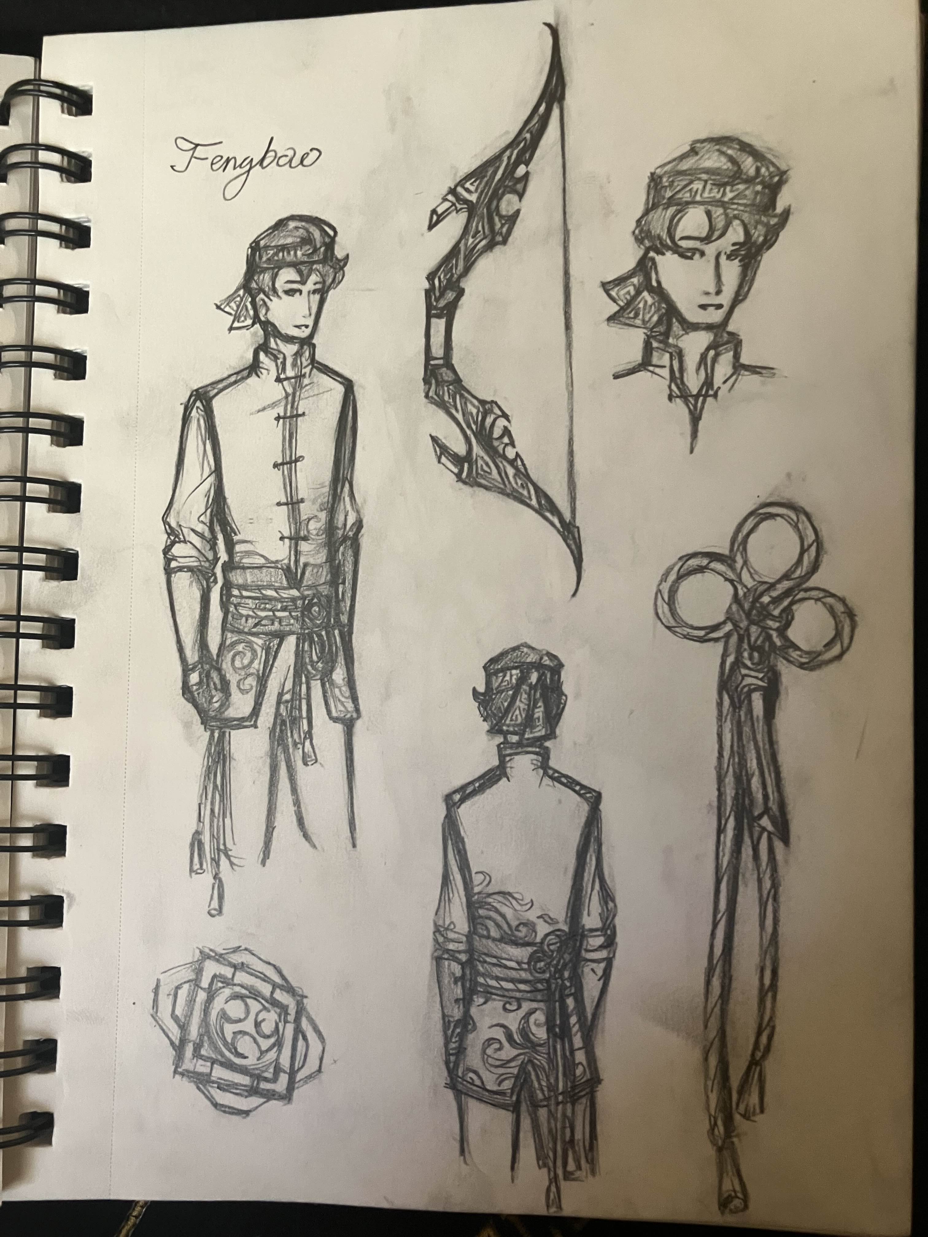 Sketch of Fengbao the Mercenary of Storms