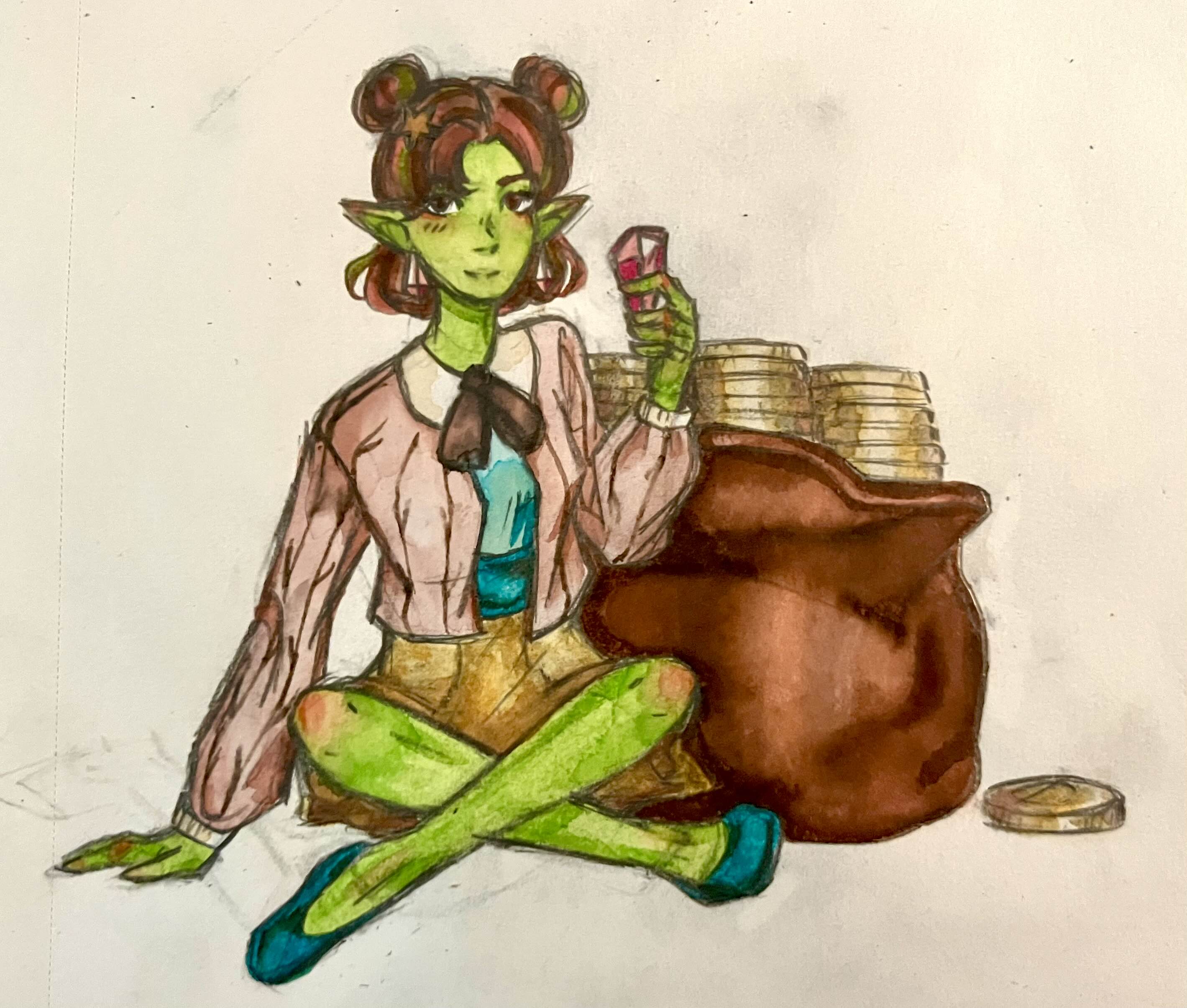 Water Color of Goblin GlitterGold