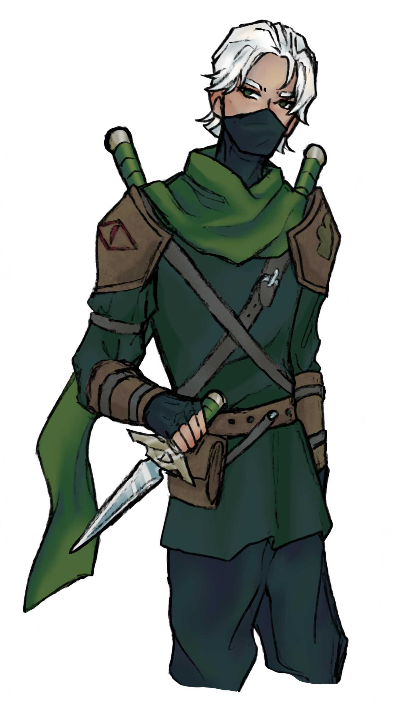 Drawing of Kale the Rogue Mastermind