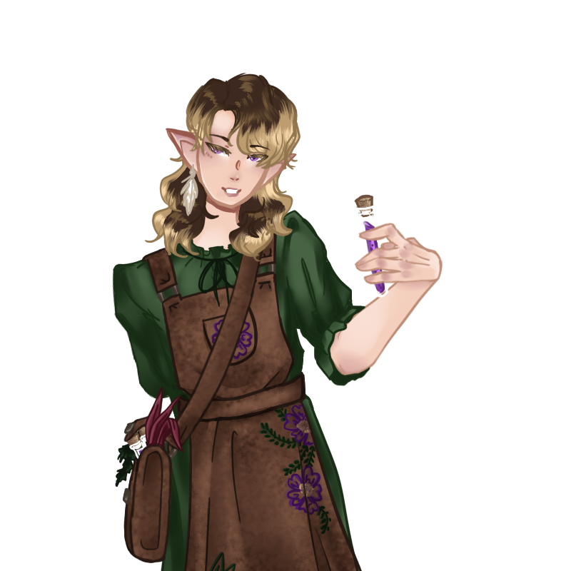 Drawing of Lila the Alchemist