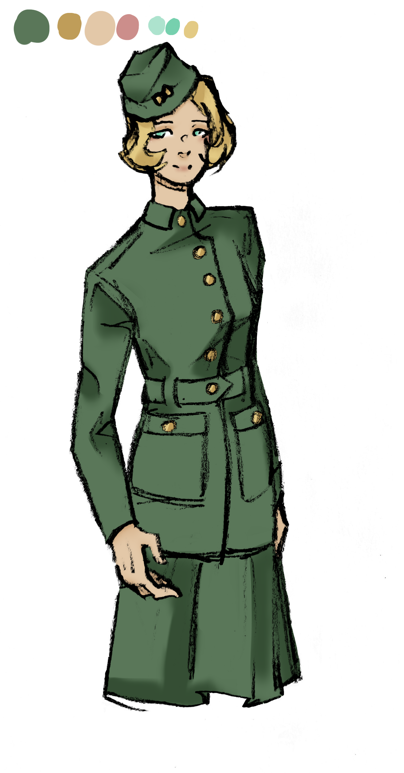 Drawing of Lorette Bellamy