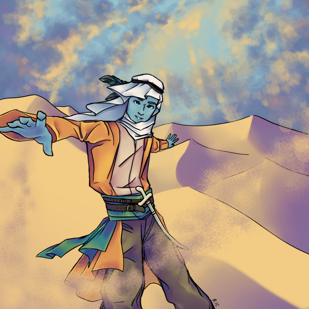 Drawing of Miraj Samir