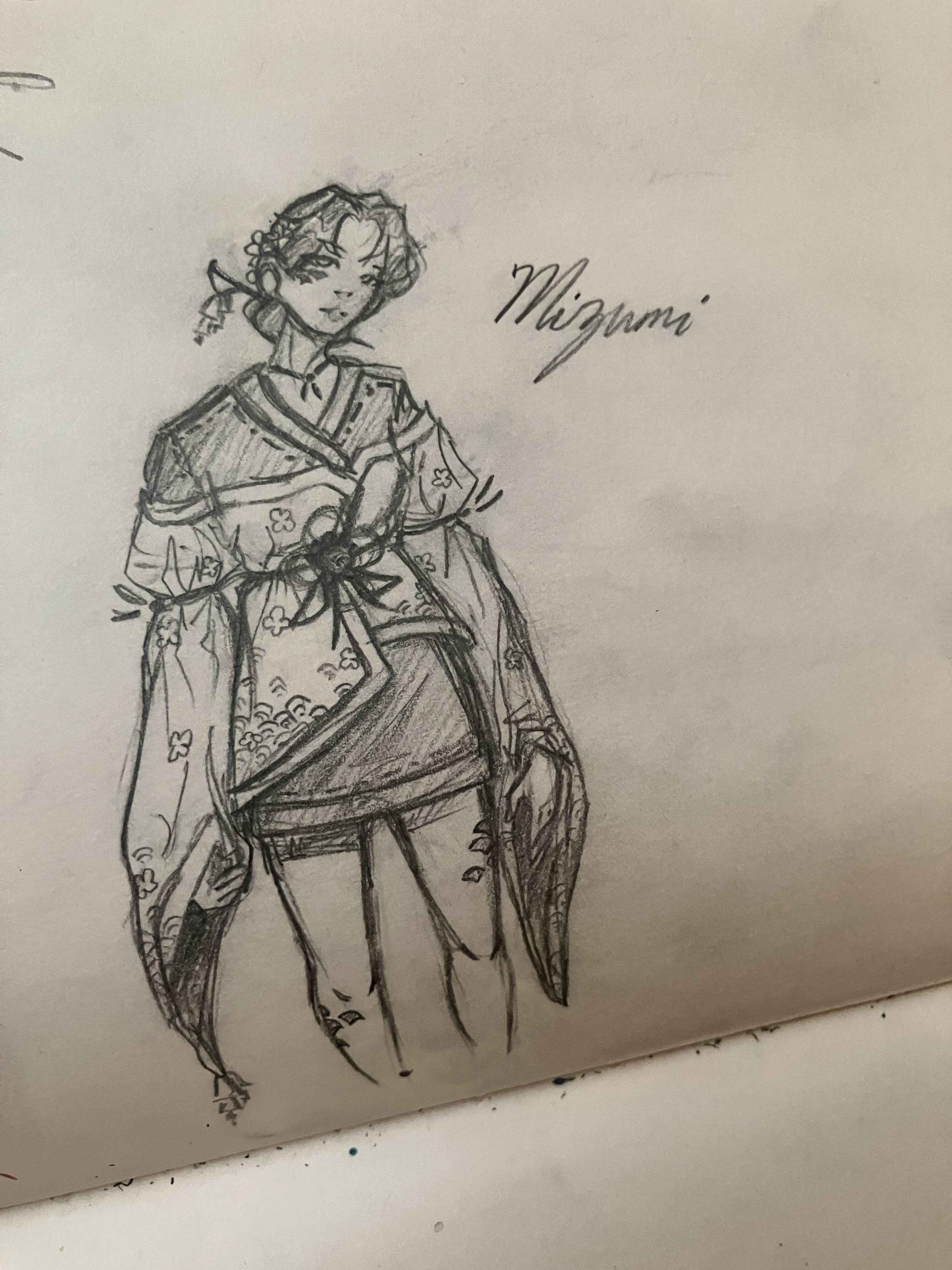 Sketch of Mizumi the Oceanic Wanderer