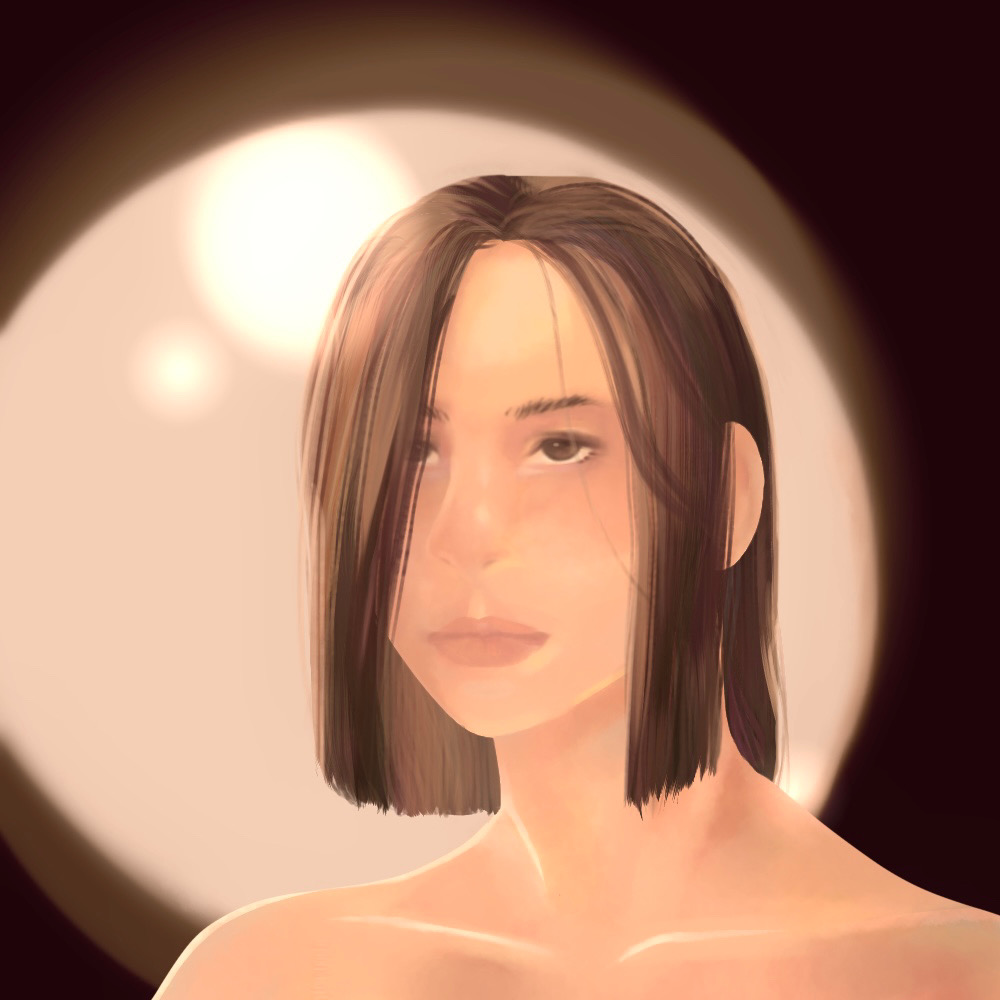 Drawing of Random Person for Coloring Practice