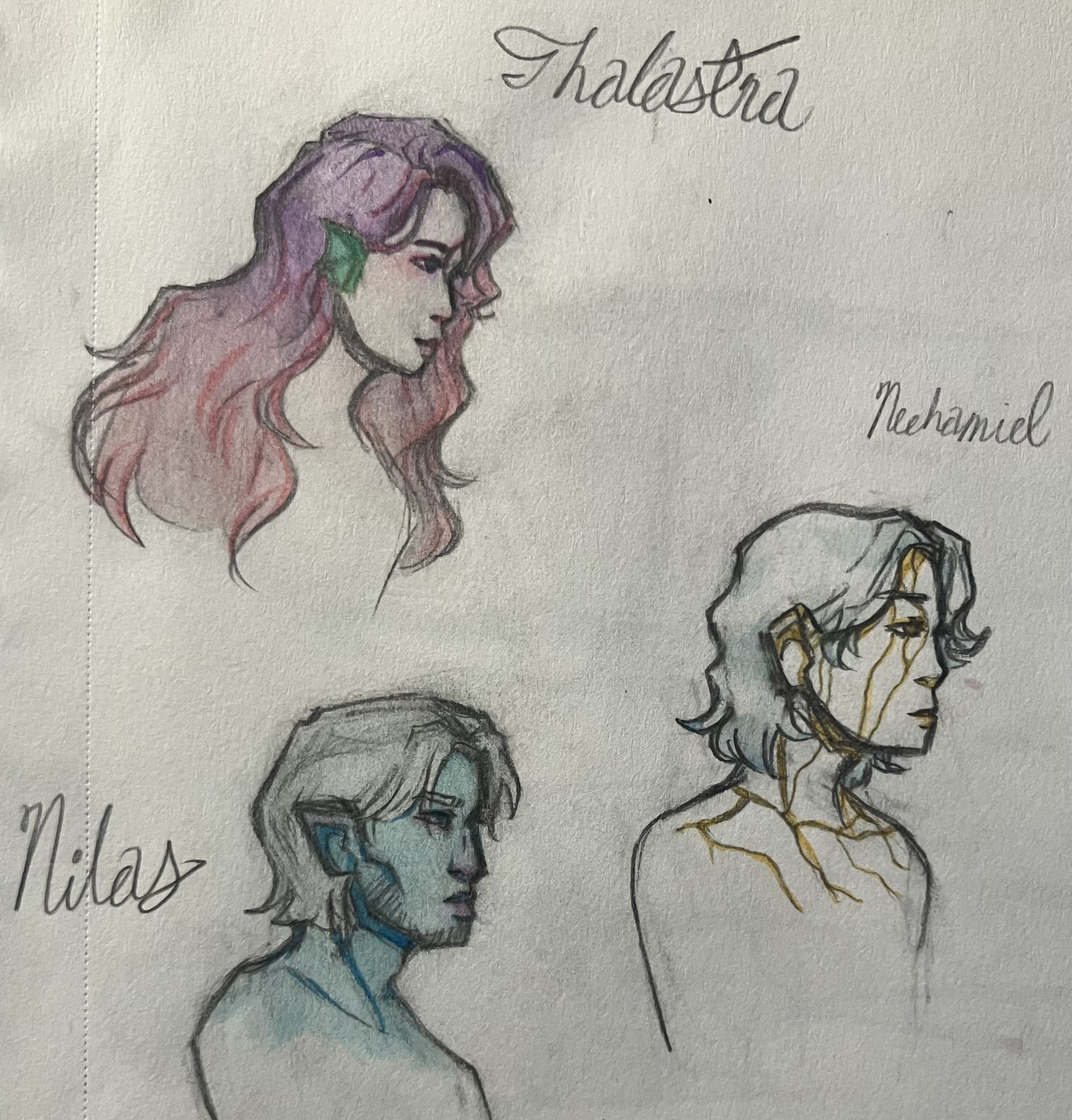 Water Color of Side Profiles