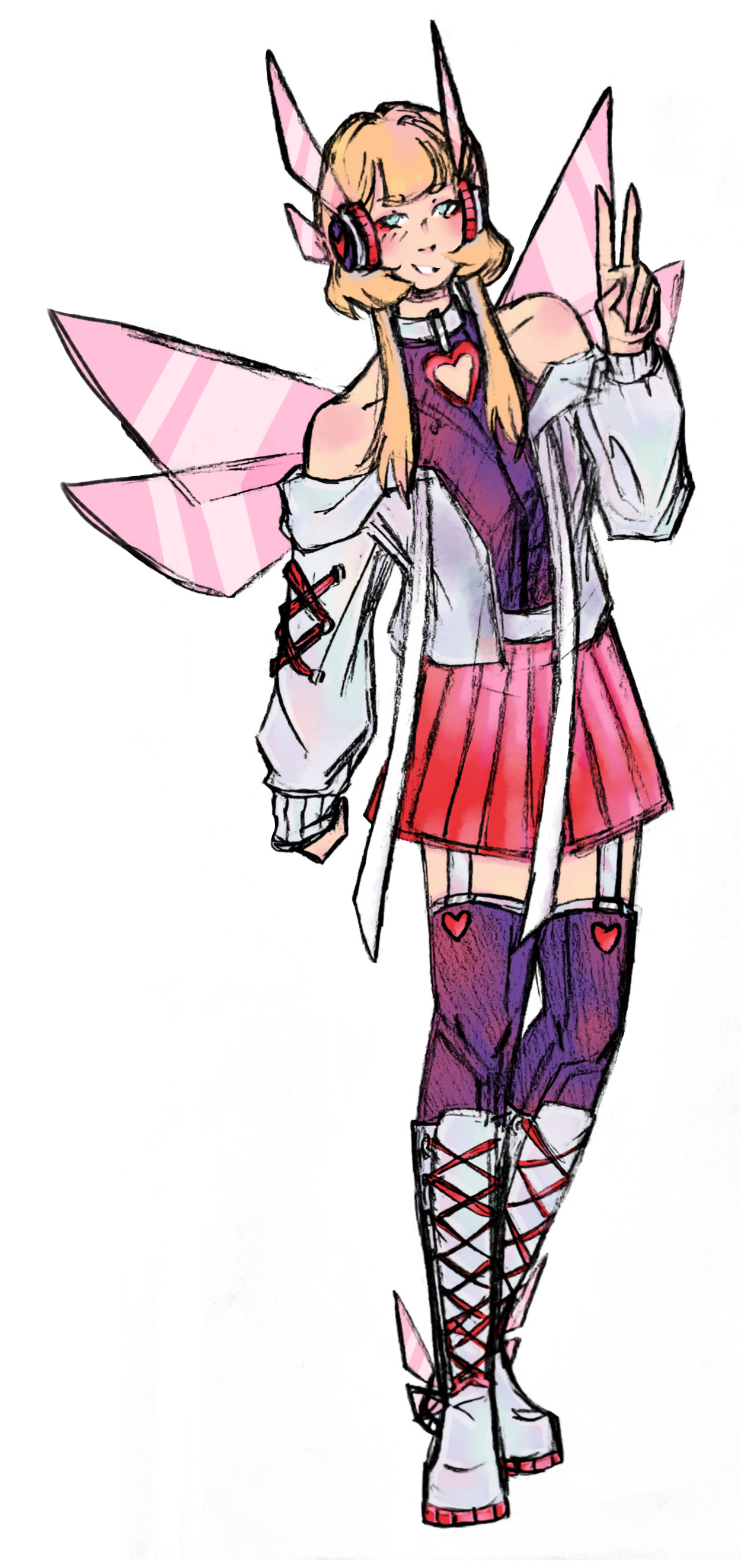 Drawing of V. Heart (Full Body)